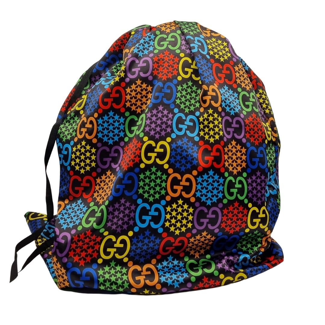 Second hand Gucci GG Supreme Monogram Psychedelic Small Backpack Pink Multicolor - Tabita Bags