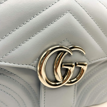 Second hand Gucci Gucci GG Azure Marmont Mini Matelassé Leather - Tabita Bags