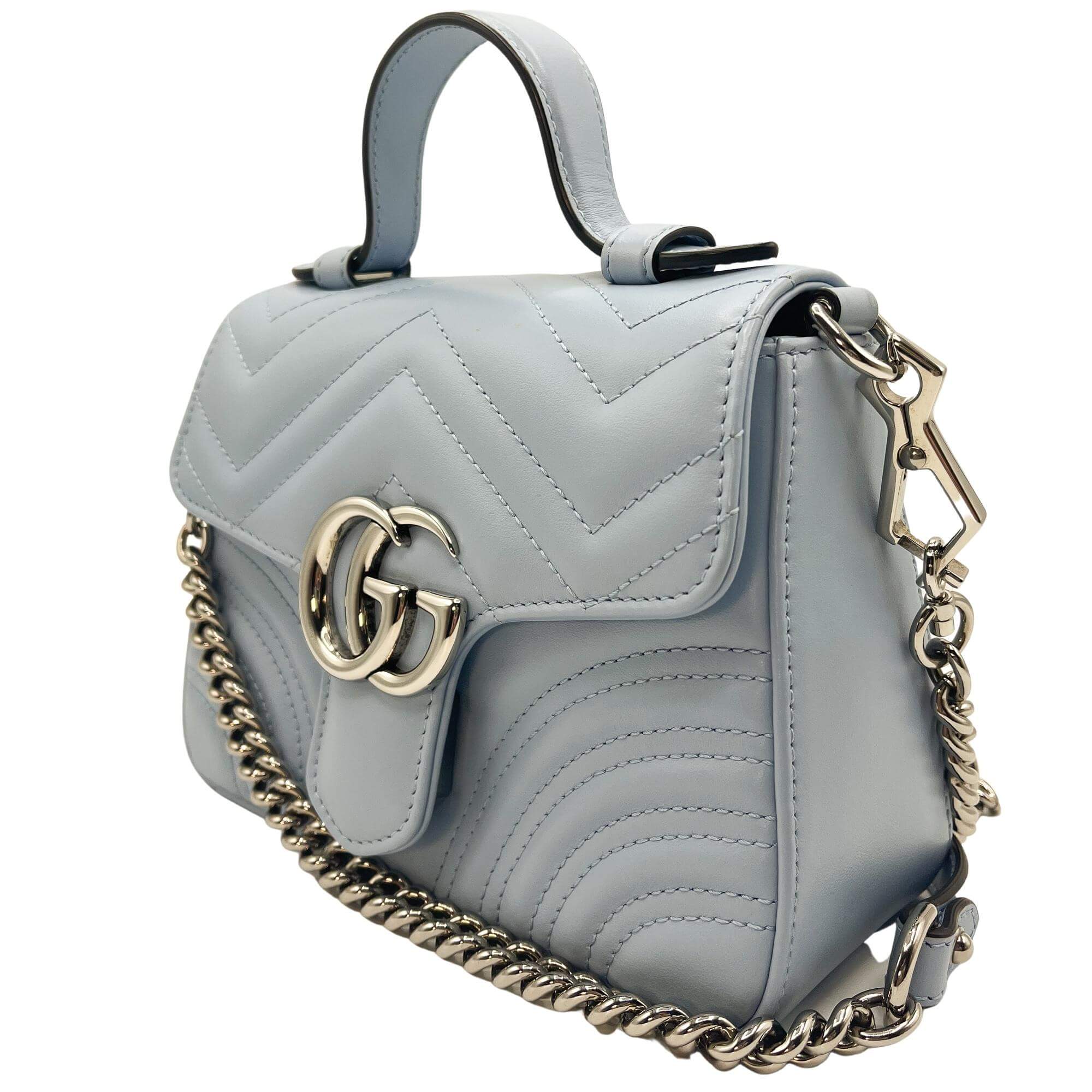 Gucci Gucci GG Azure Marmont Mini Matelasse Leather Tabita Bags Tabita Bags with Love