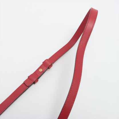 Second hand Gucci Gucci GG Red Marmont Crossbody Bag Matelassé Leather - Tabita Bags