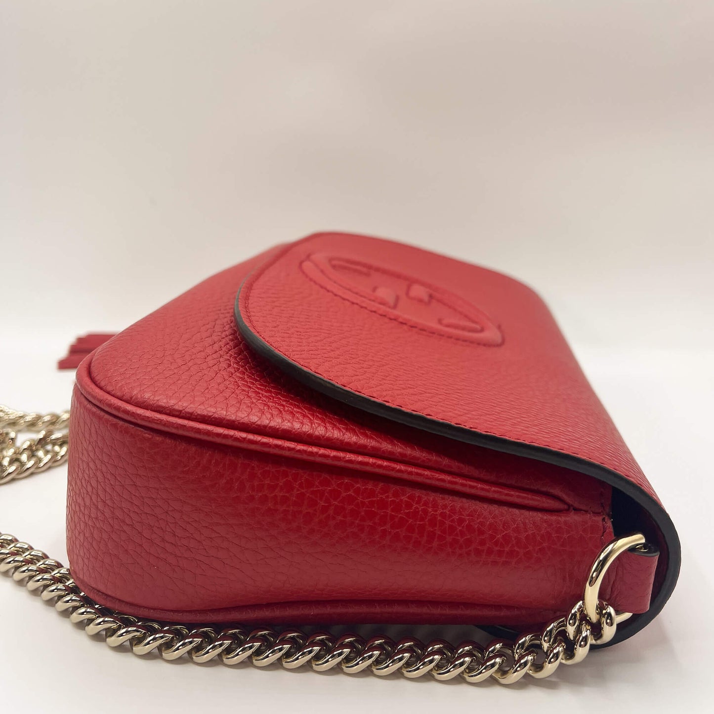 Second hand Gucci Gucci GG Soho Flap Red Leather - Tabita Bags