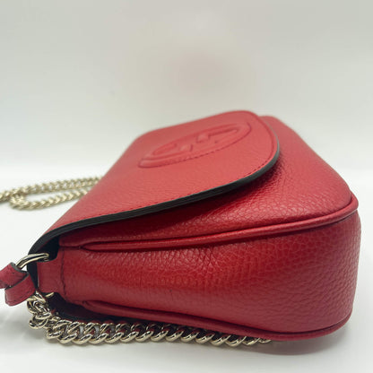 Second hand Gucci Gucci GG Soho Flap Red Leather - Tabita Bags