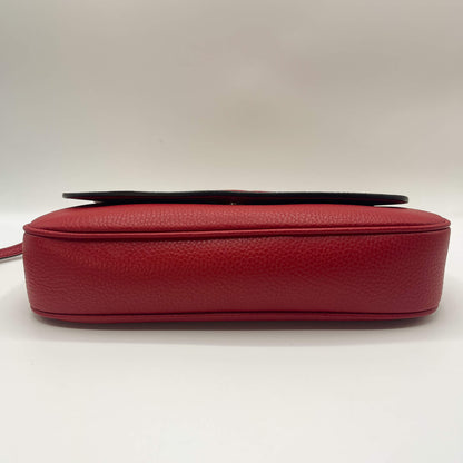 Second hand Gucci Gucci GG Soho Flap Red Leather - Tabita Bags