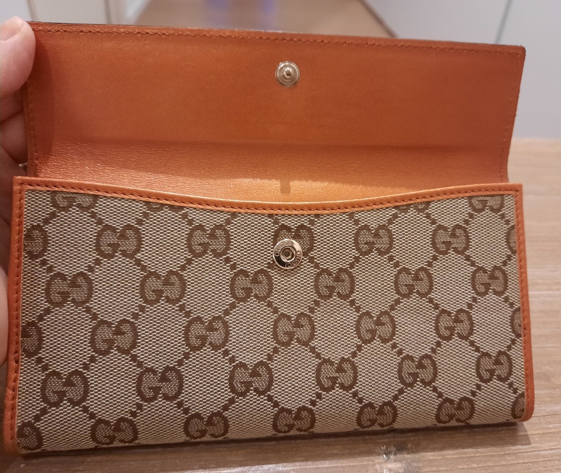 Second hand Gucci Guccissima Beige Marrone-Arancio Canva Cuore - Tabita Bags