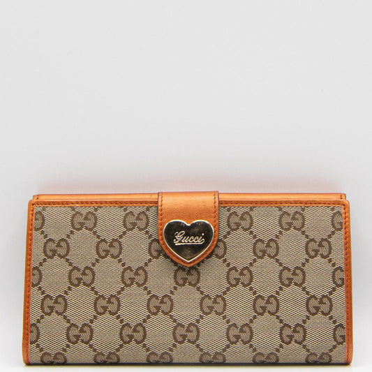 Second hand Gucci Guccissima Beige Marrone-Arancio Canva Cuore - Tabita Bags