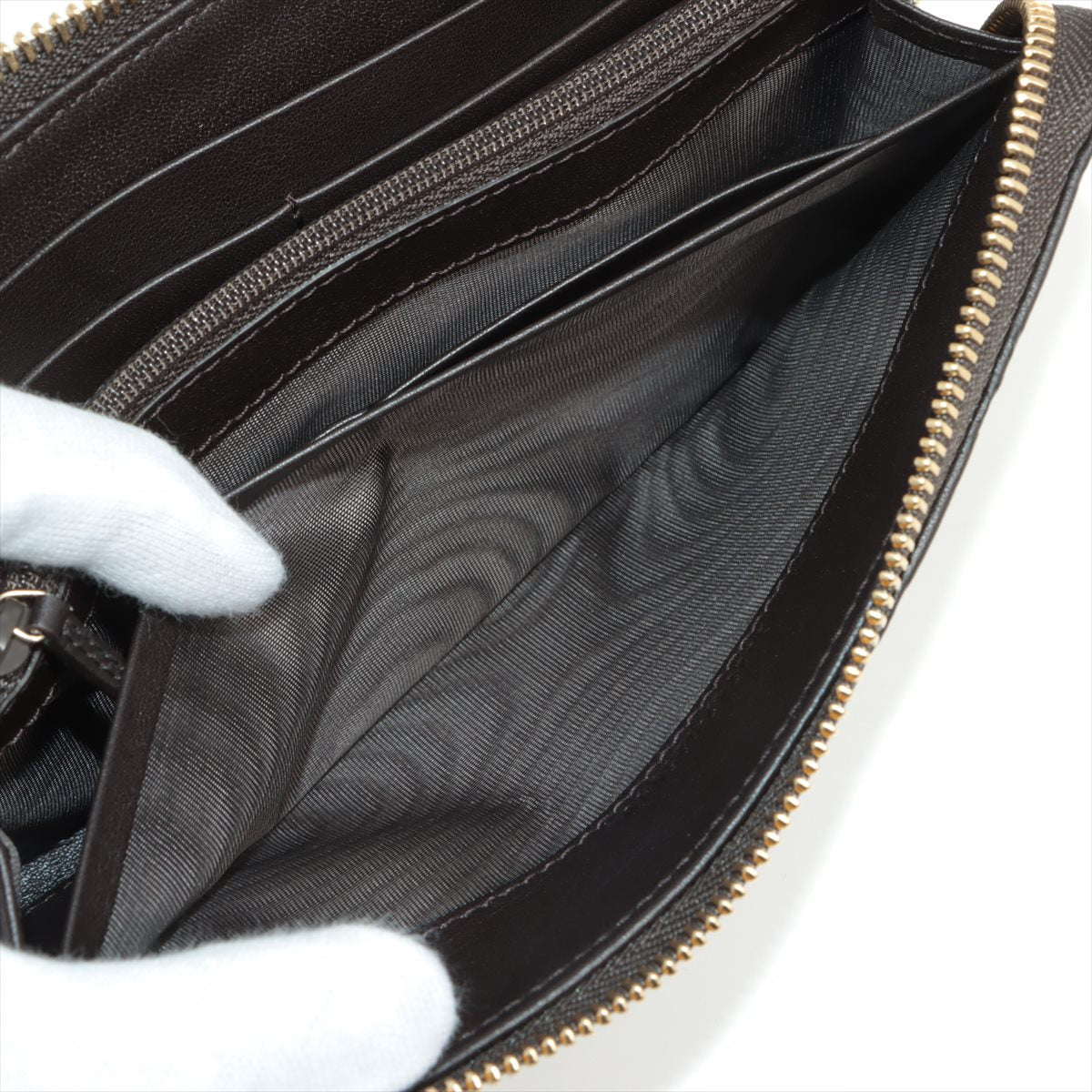 Second hand Gucci Guccissima Black Leather Wallet - Tabita Bags