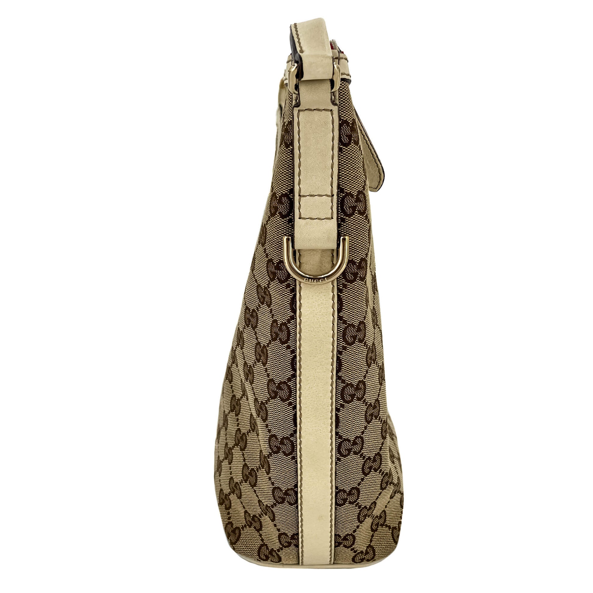 Second hand Gucci Hobo Shoulder Bag Canvas Bicolor - Tabita Bags