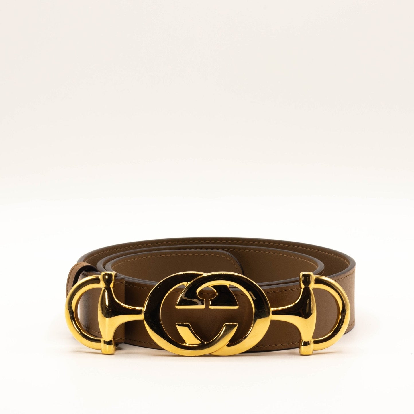 Second hand Gucci Horsebit Interlocking Belt 550122 - Tabita Bags