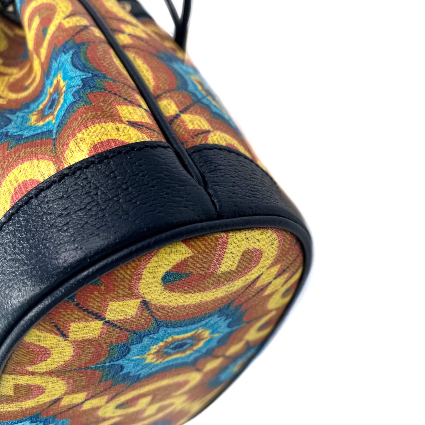 Second hand Gucci Kaleidoscope 100 Leather Canvas Bucket Bag - Tabita Bags