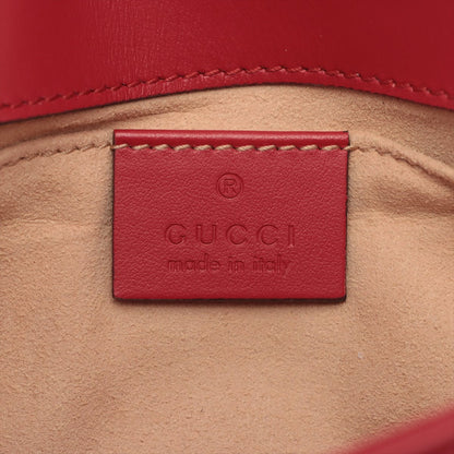 Second hand Gucci Marmont Mini GG Red Leather Shoulder Bag - Tabita Bags