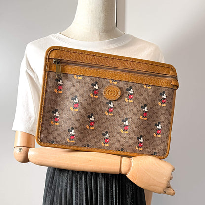 Second hand Gucci Mickey Mouse Logo Clutch - Tabita Bags