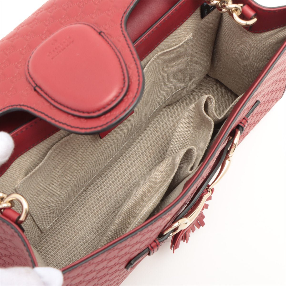 Second hand Gucci Micro Guccissima Red Leather - Tabita Bags