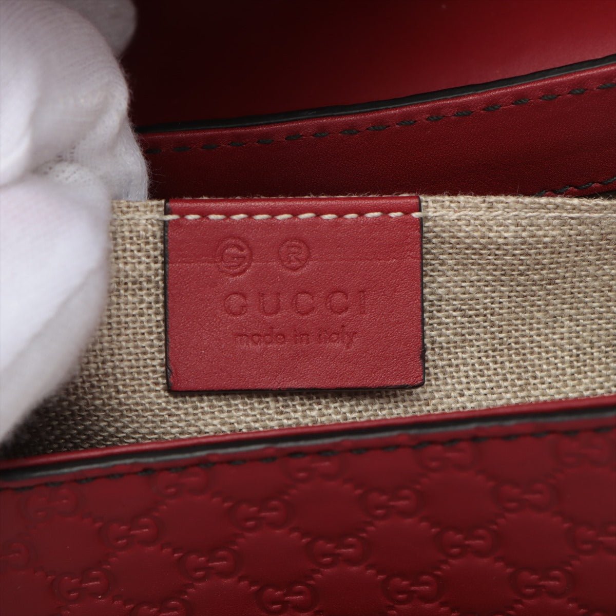 Second hand Gucci Micro Guccissima Red Leather - Tabita Bags