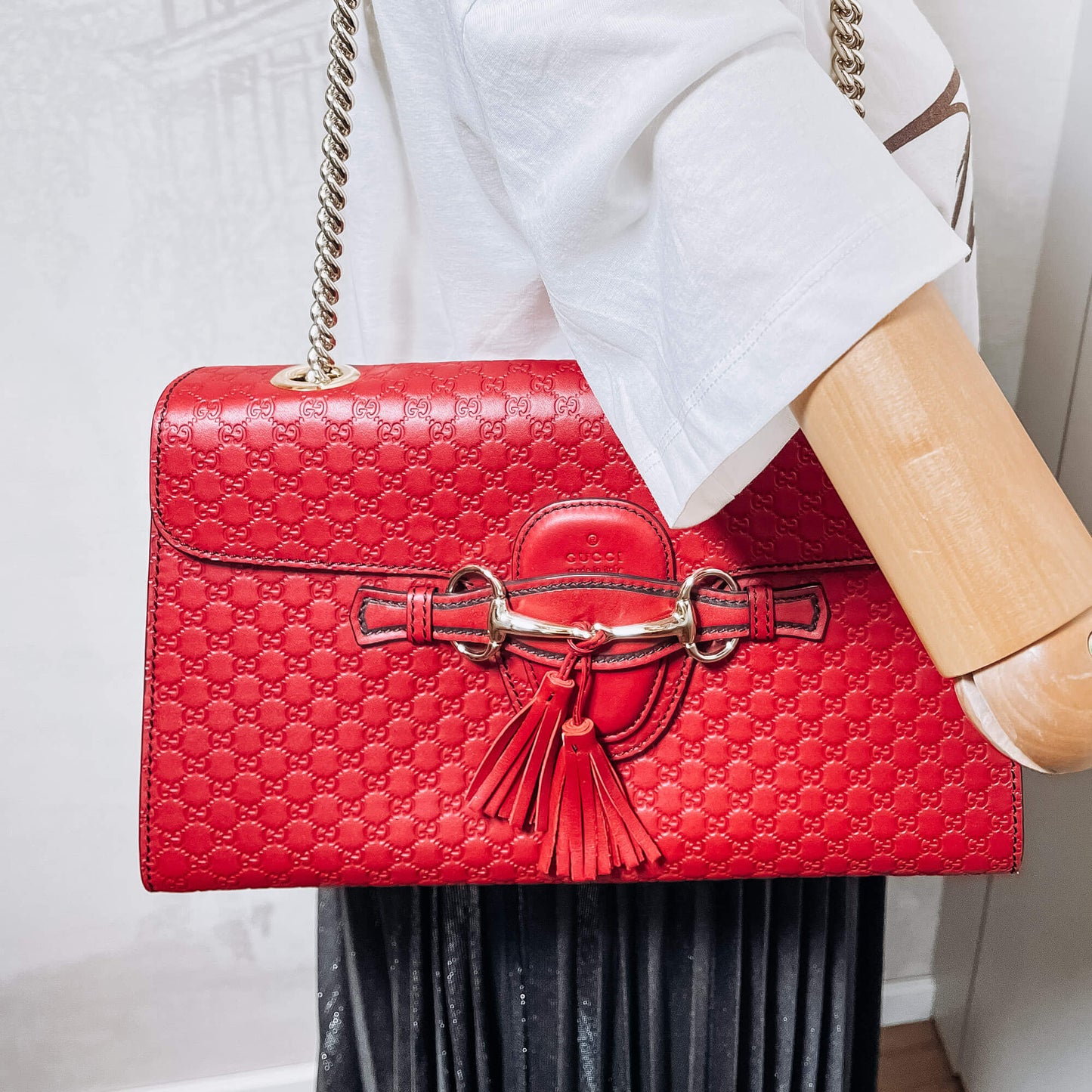 Second hand Gucci Micro Guccissima Red Leather - Tabita Bags