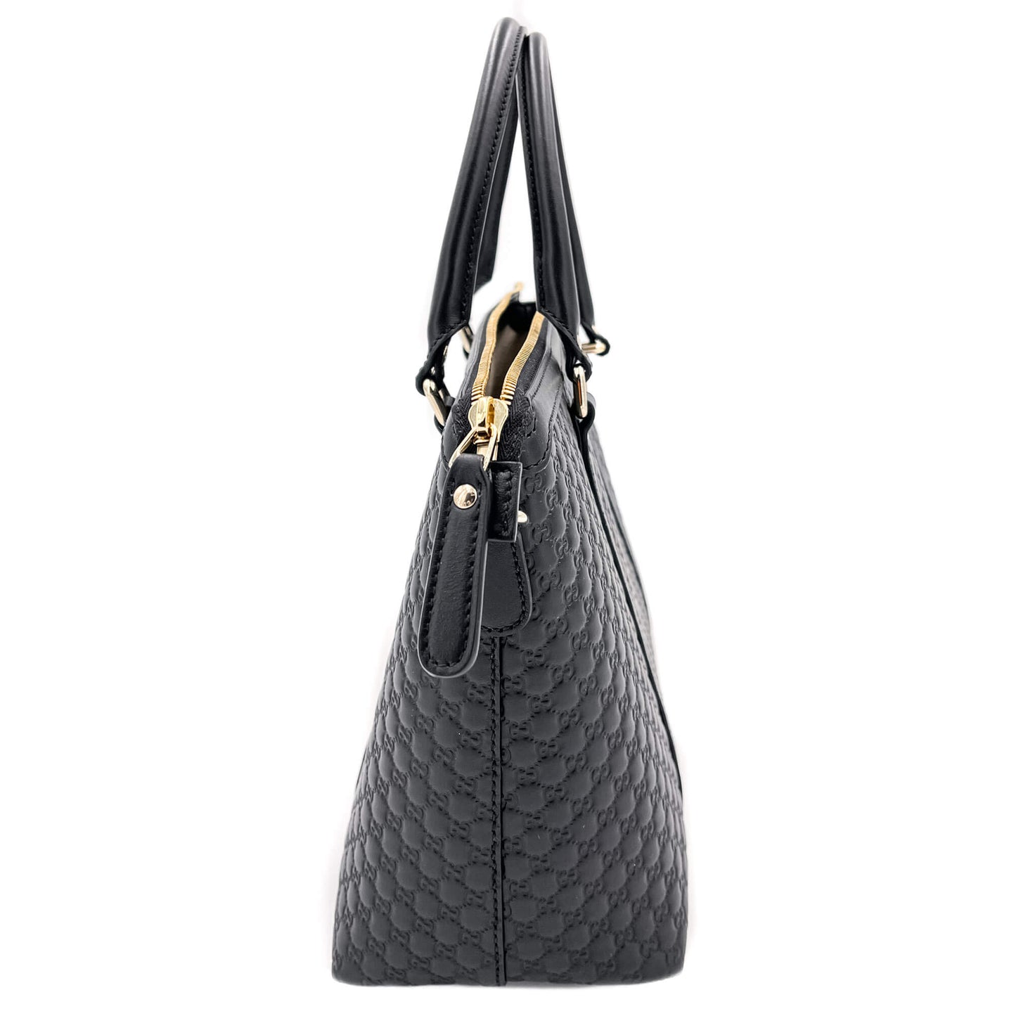 Second hand Gucci Microguccissima Tote Leather Black 2-Way - Tabita Bags