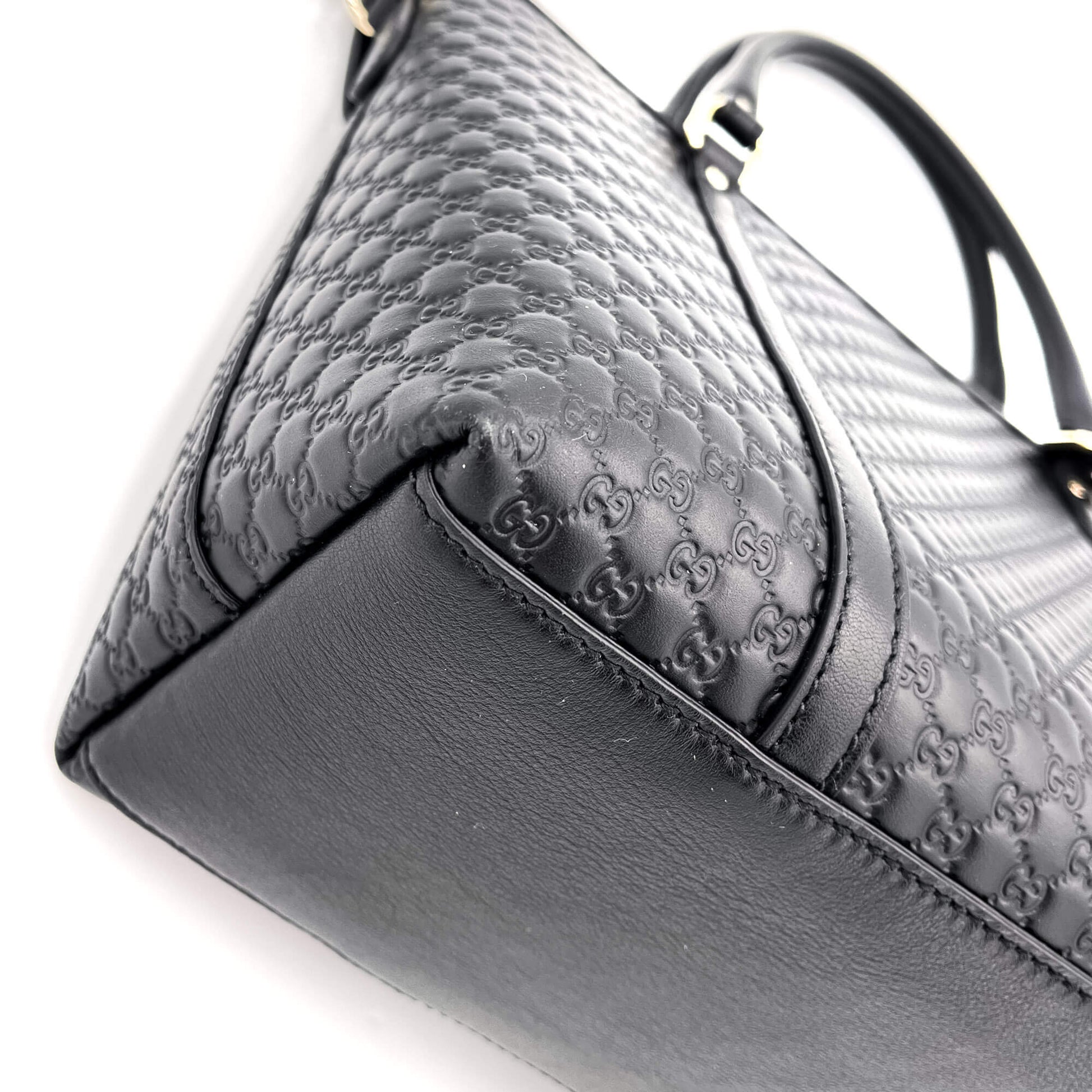 Gucci Microguccissima Tote Leather Black 2-Way - Tabita Bags