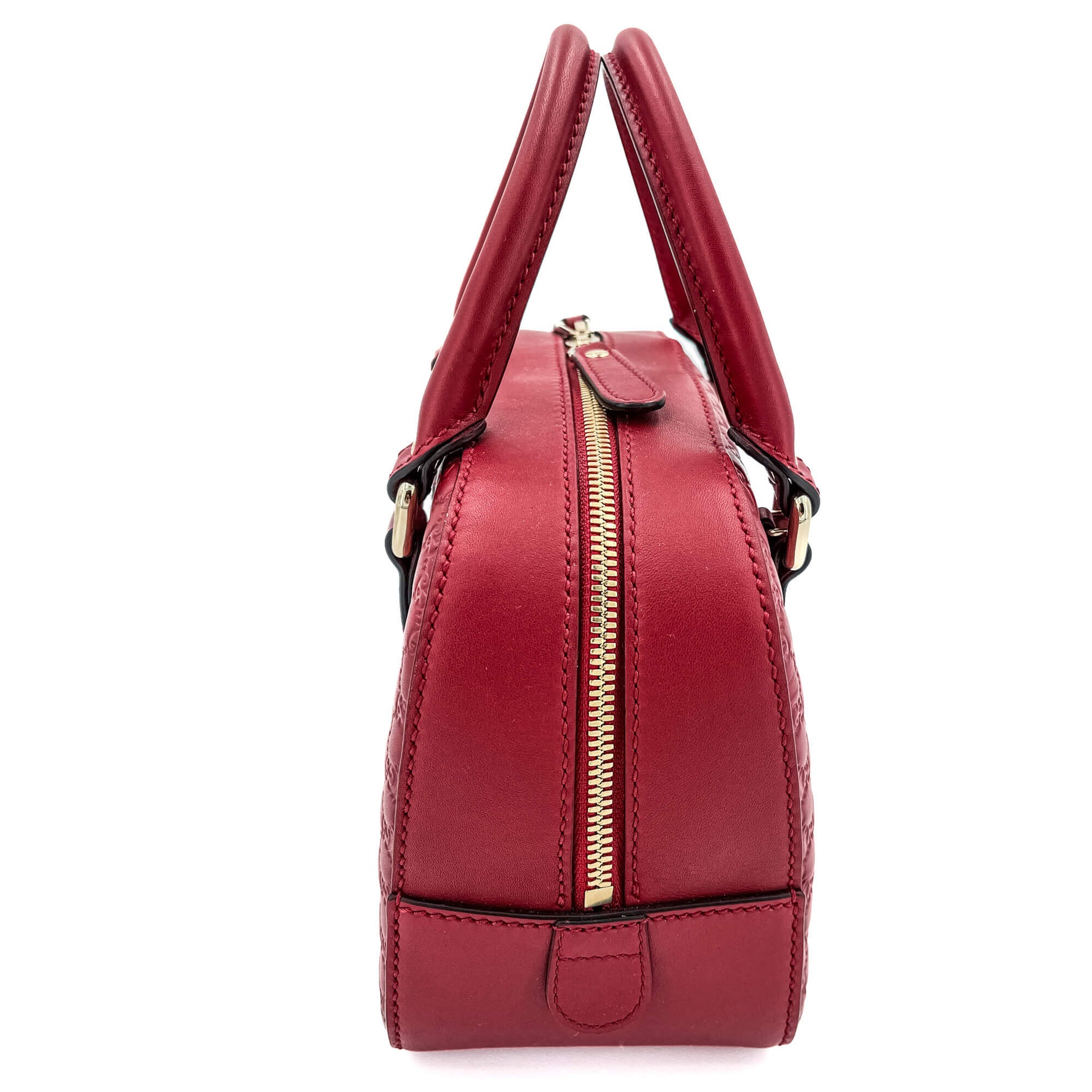 Second hand Gucci Mini Trunk Guccissima Leather Red - Tabita Bags