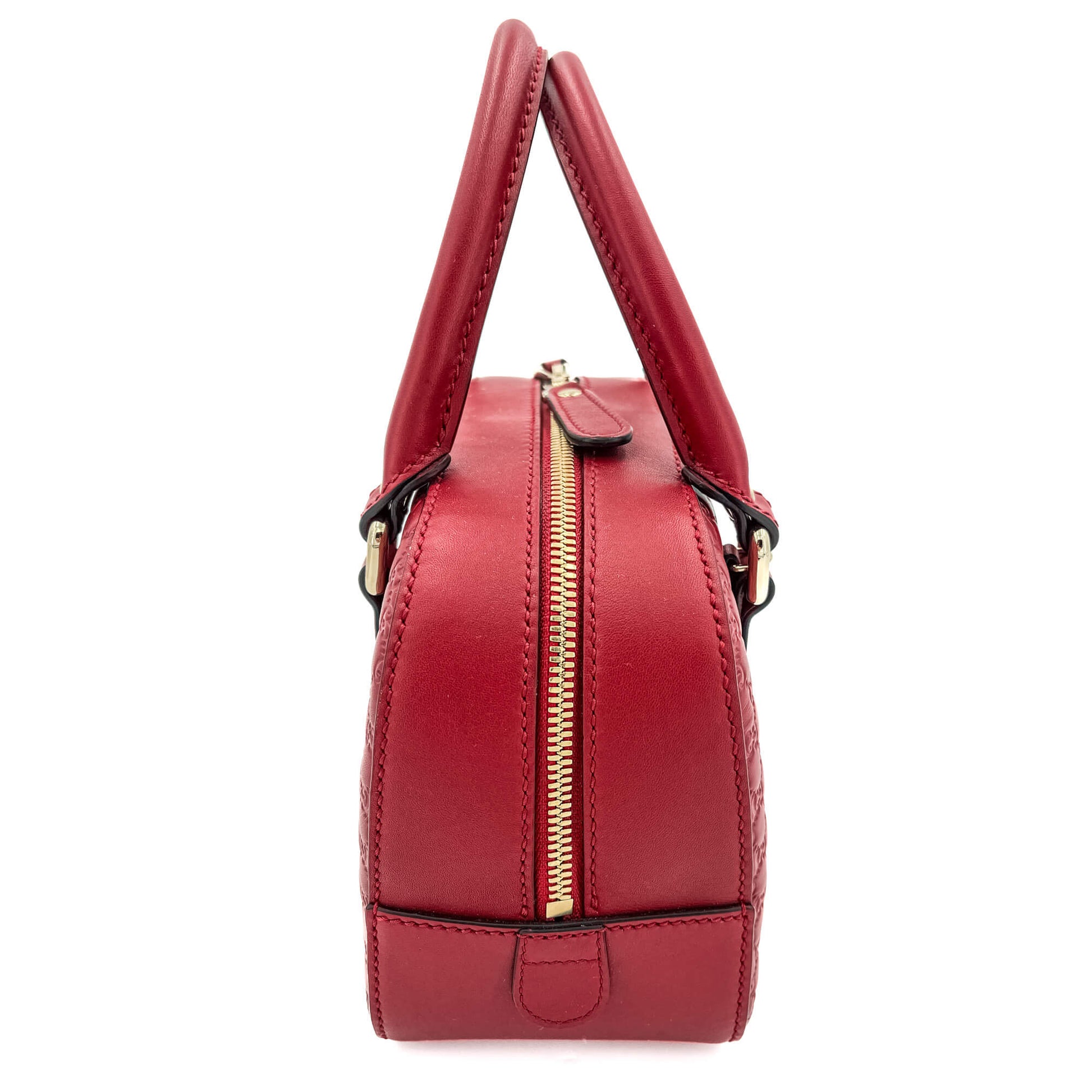 Second hand Gucci Mini Trunk Guccissima Leather Red - Tabita Bags