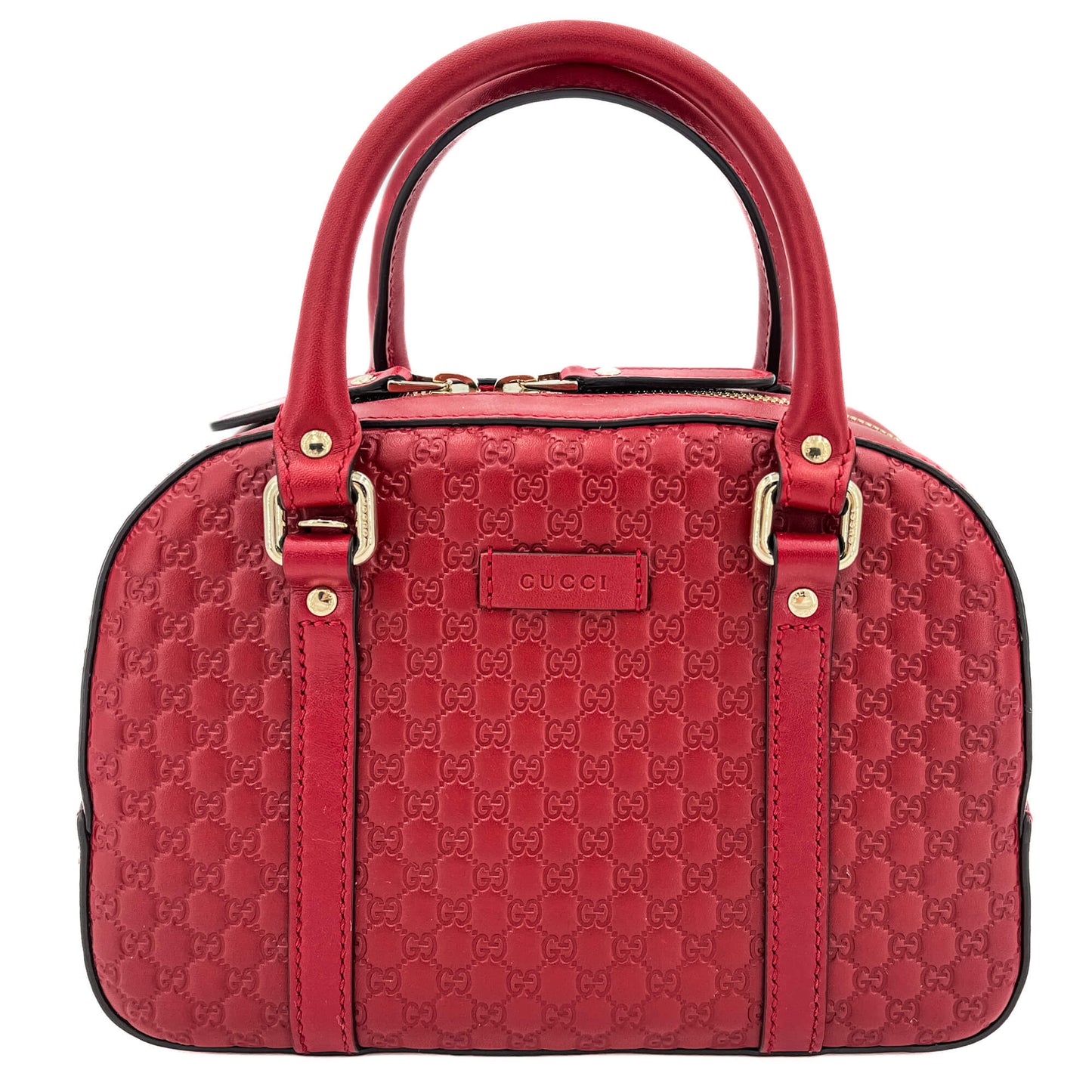 Second hand Gucci Mini Trunk Guccissima Leather Red - Tabita Bags