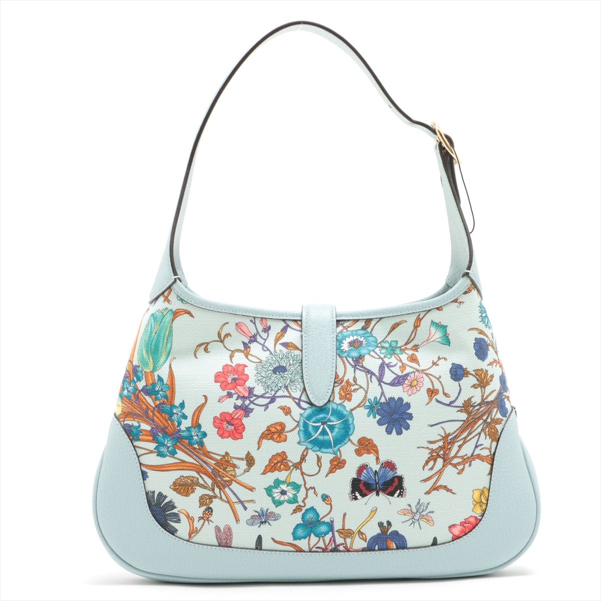 Second hand Gucci New Jackie Flora in Azure limited edition - Tabita Bags