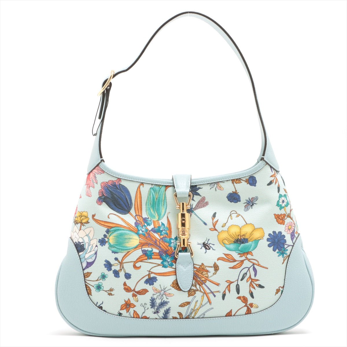 Second hand Gucci New Jackie Flora in Azure limited edition - Tabita Bags