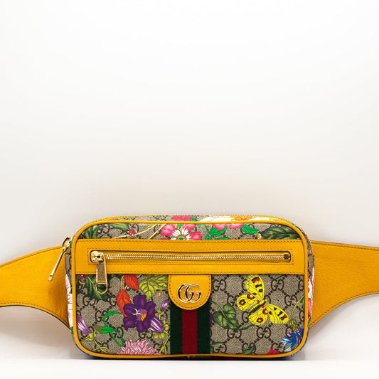 Second hand Gucci Ophidia GG Flora Crossbody Belt - Tabita Bags