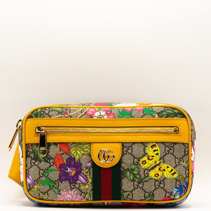 Second hand Gucci Ophidia GG Flora Crossbody Belt - Tabita Bags