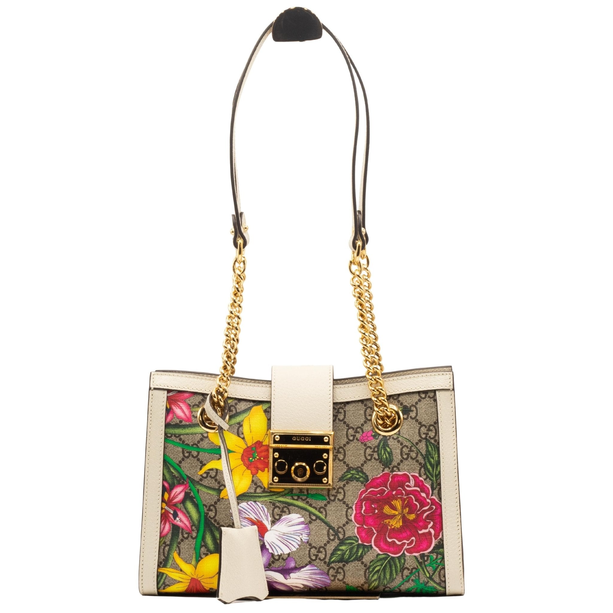 Ladies small ophidia online gg flora tote bag