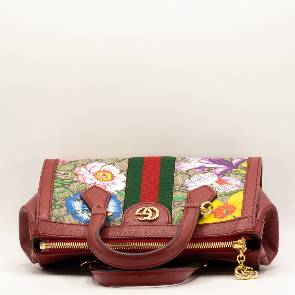 Second hand Gucci Ophidia GG Flora Tote Bag - Tabita Bags