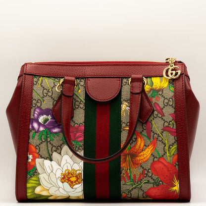 Second hand Gucci Ophidia GG Flora Tote Bag - Tabita Bags