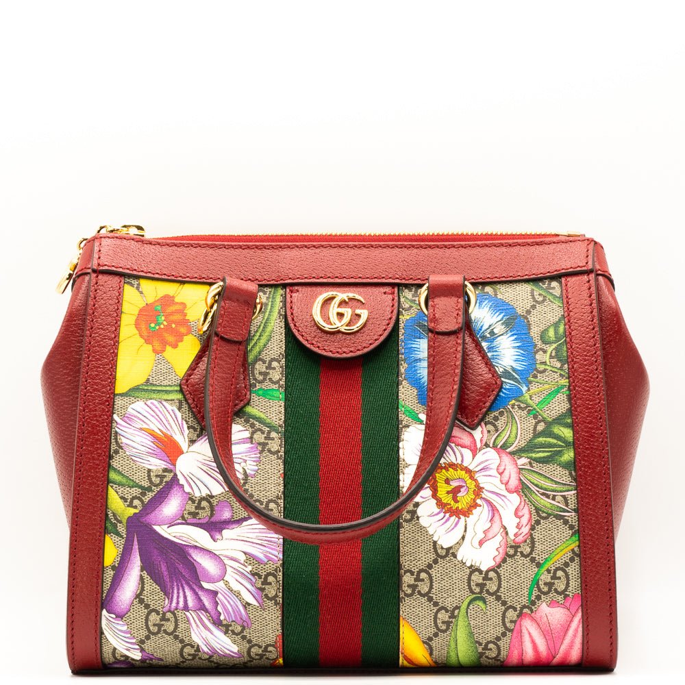 Second hand Gucci Ophidia GG Flora Tote Bag - Tabita Bags