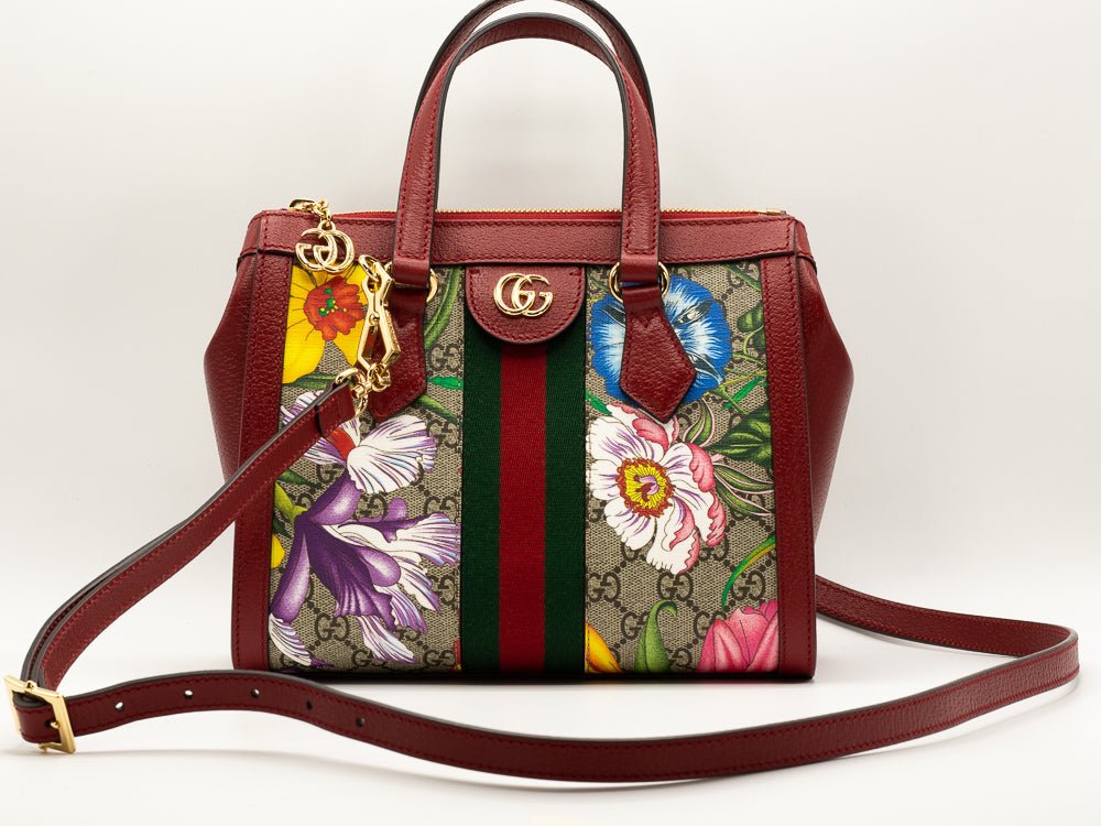 Second hand Gucci Ophidia GG Flora Tote Bag - Tabita Bags