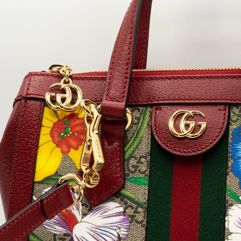 Second hand Gucci Ophidia GG Flora Tote Bag - Tabita Bags