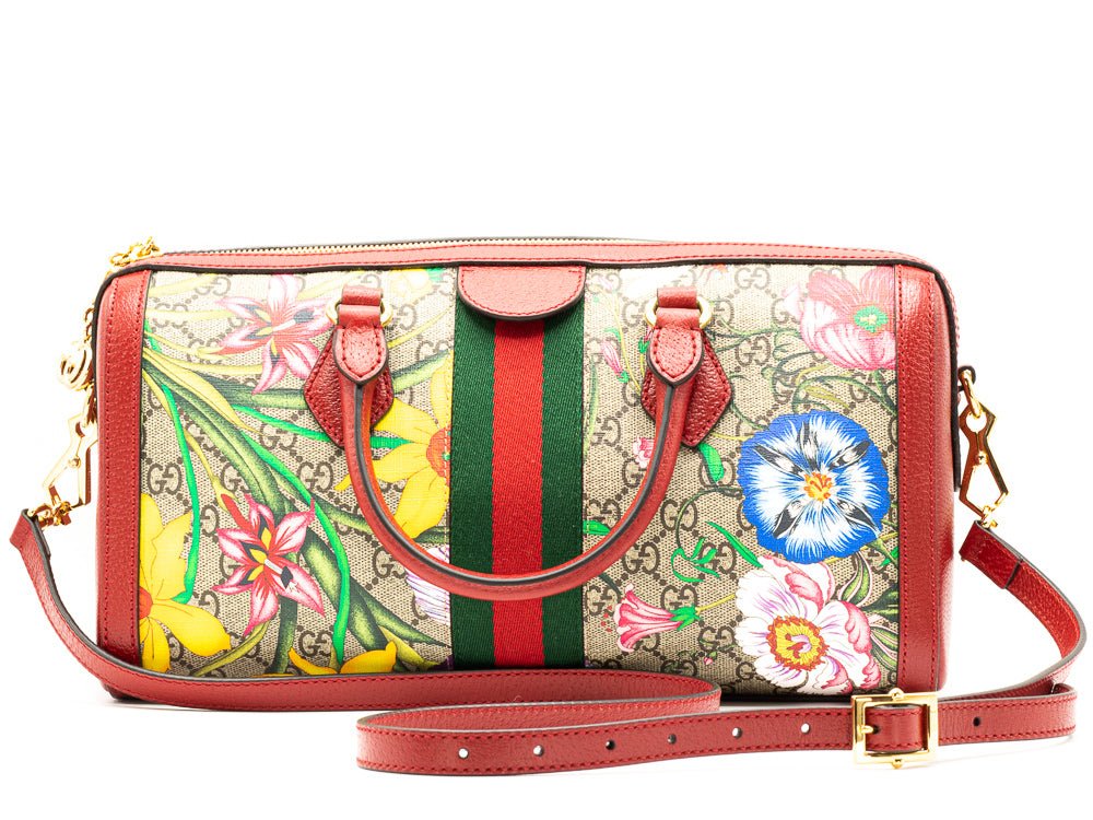 Second hand Gucci Ophidia GG Flora trunk - Tabita Bags