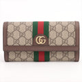 Second hand Gucci Ophidia GG Supreme Continental Wallet - Tabita Bags