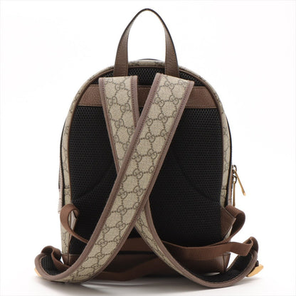 Second hand Gucci Ophidia GG Supreme Small Backpack Beige Red/Green Web - Tabita Bags