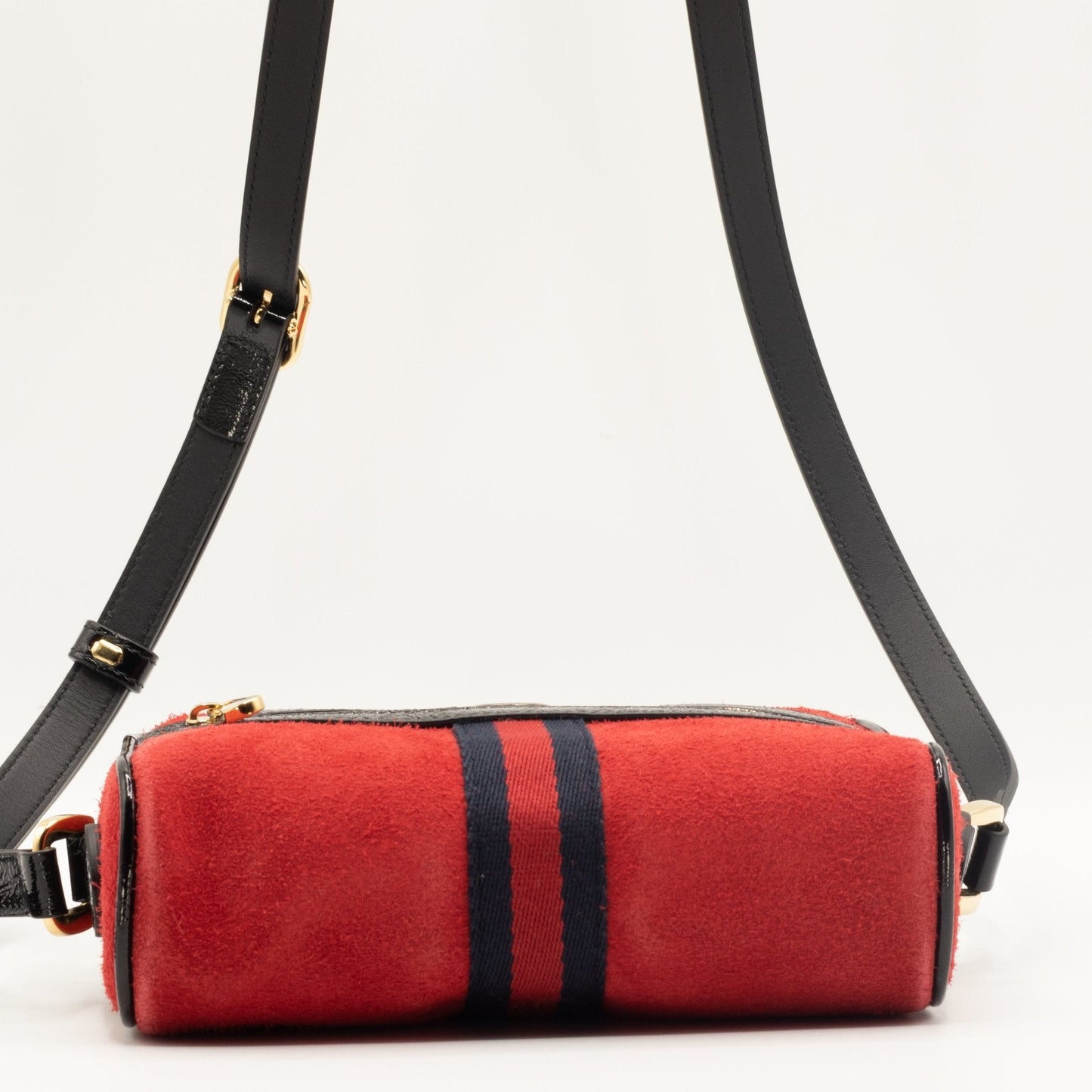 Second hand Gucci Ophidia Red Suede Small Shoulder Bag - Tabita Bags