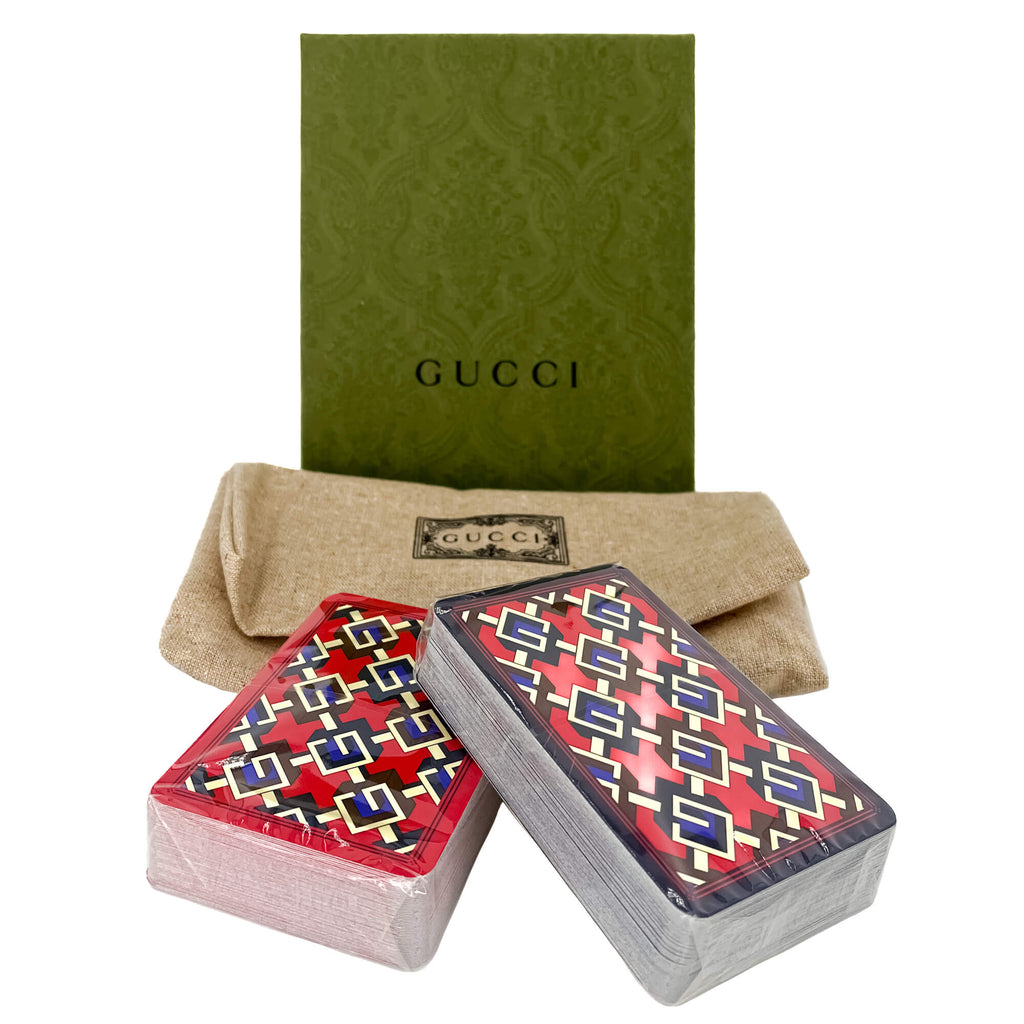 Second hand Gucci Ouverture Demetra Canvas Case Geometric G - Tabita Bags