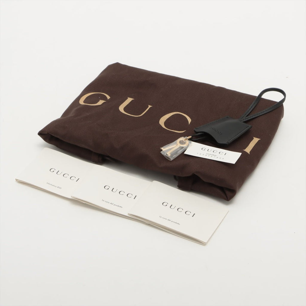 Second hand Gucci Padlock GG Supreme Medium Tote Black - Tabita Bags