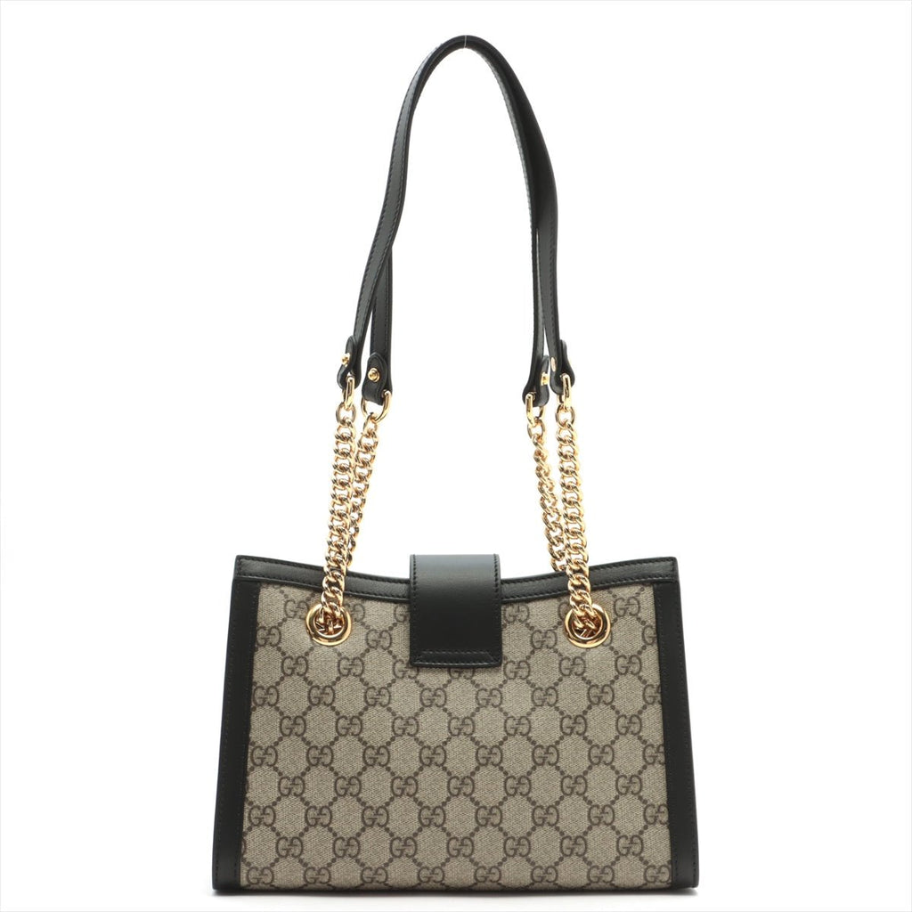Second hand Gucci Padlock Small GG Supreme Shoulder Bag Beige - Tabita Bags