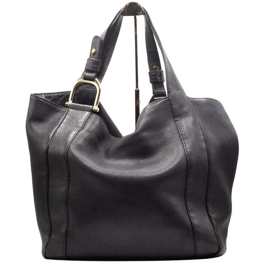 Second hand Gucci Shopper Black Leather Vintage - Tabita Bags