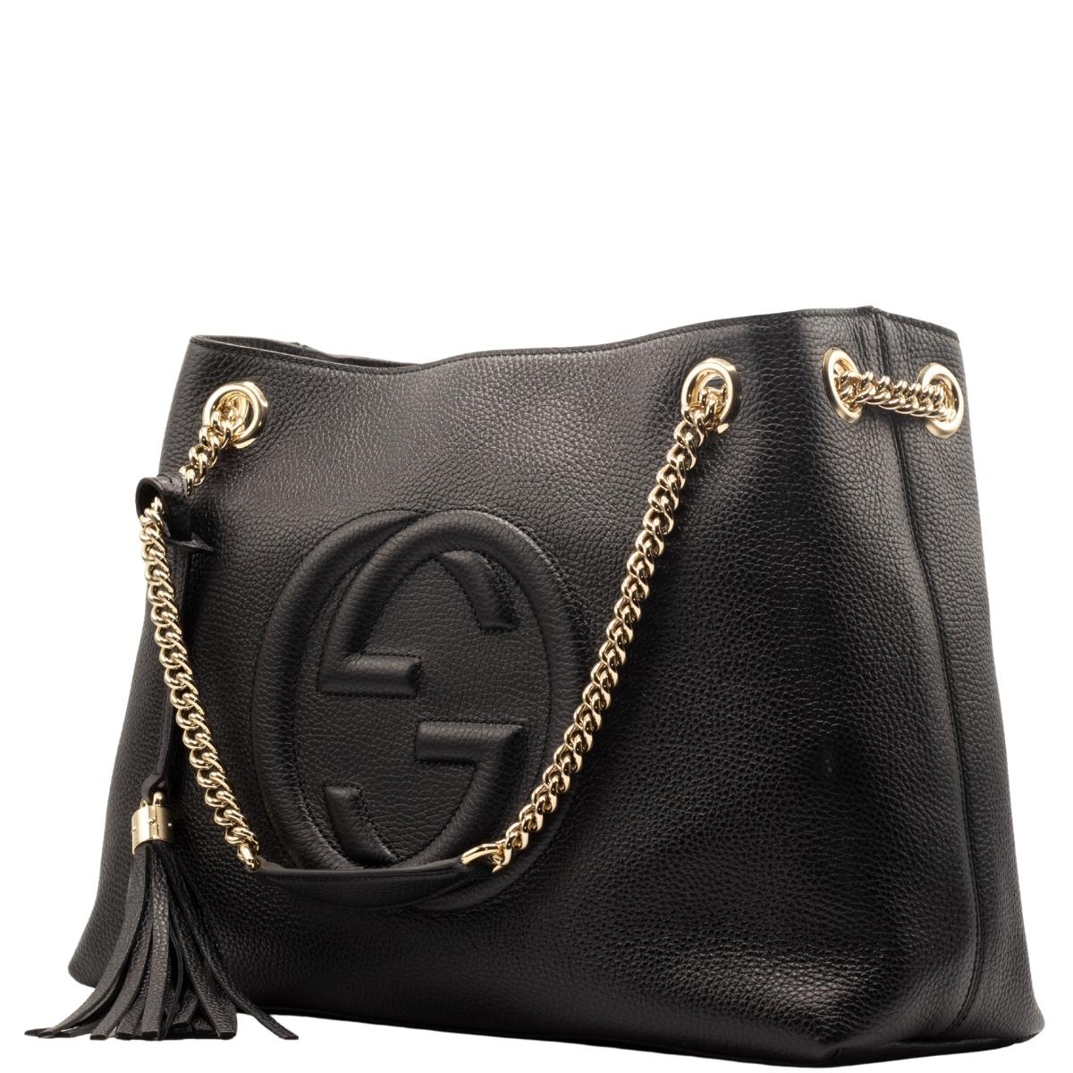 Second hand Gucci Soho Chain Black Leather - Tabita Bags