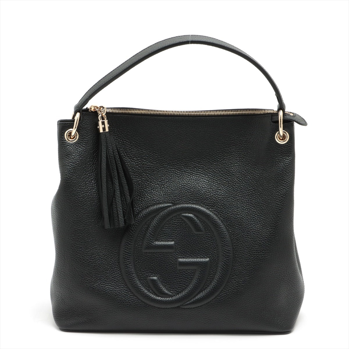 Second hand Gucci Soho Leather 2-Way Black Shoulder Bag - Tabita Bags