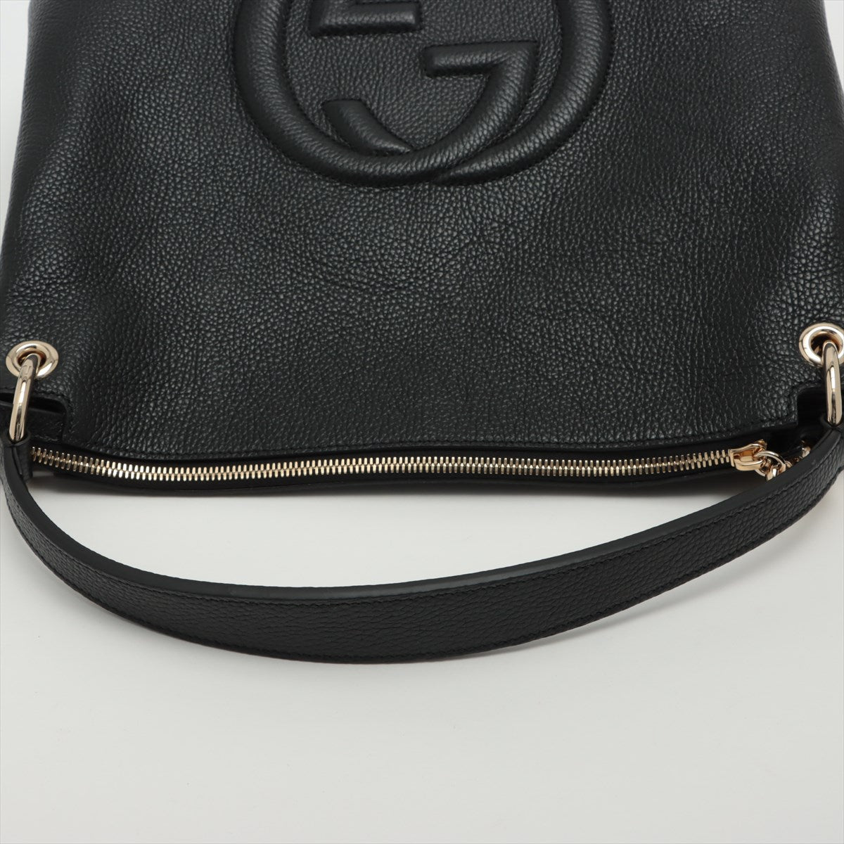 Second hand Gucci Soho Leather 2-Way Black Shoulder Bag - Tabita Bags