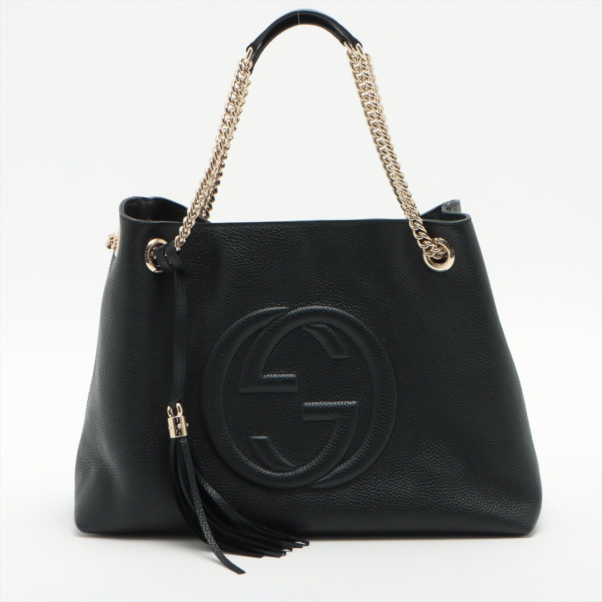 Second hand Gucci Soho Leather Chain Black Tote - Tabita Bags