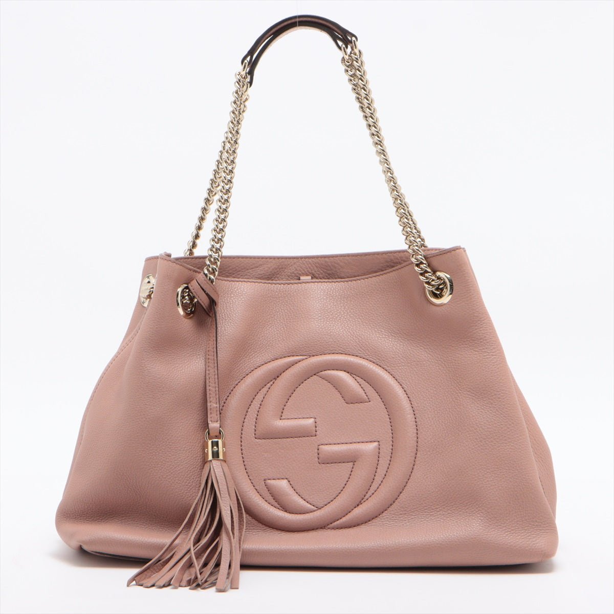 Second hand Gucci Soho Pink Leather Chain Bag - Tabita Bags