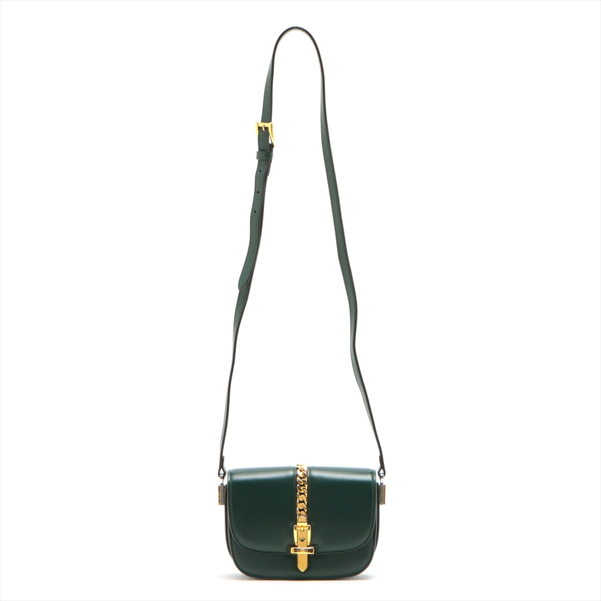 Second hand Gucci Sylvie 1969 Green Leather Bag - Tabita Bags