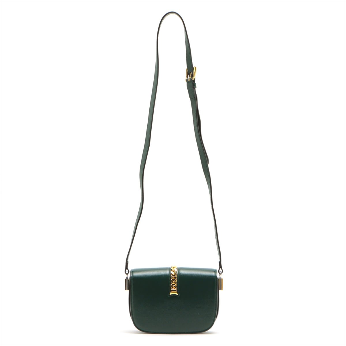 Second hand Gucci Sylvie 1969 Green Leather Bag - Tabita Bags