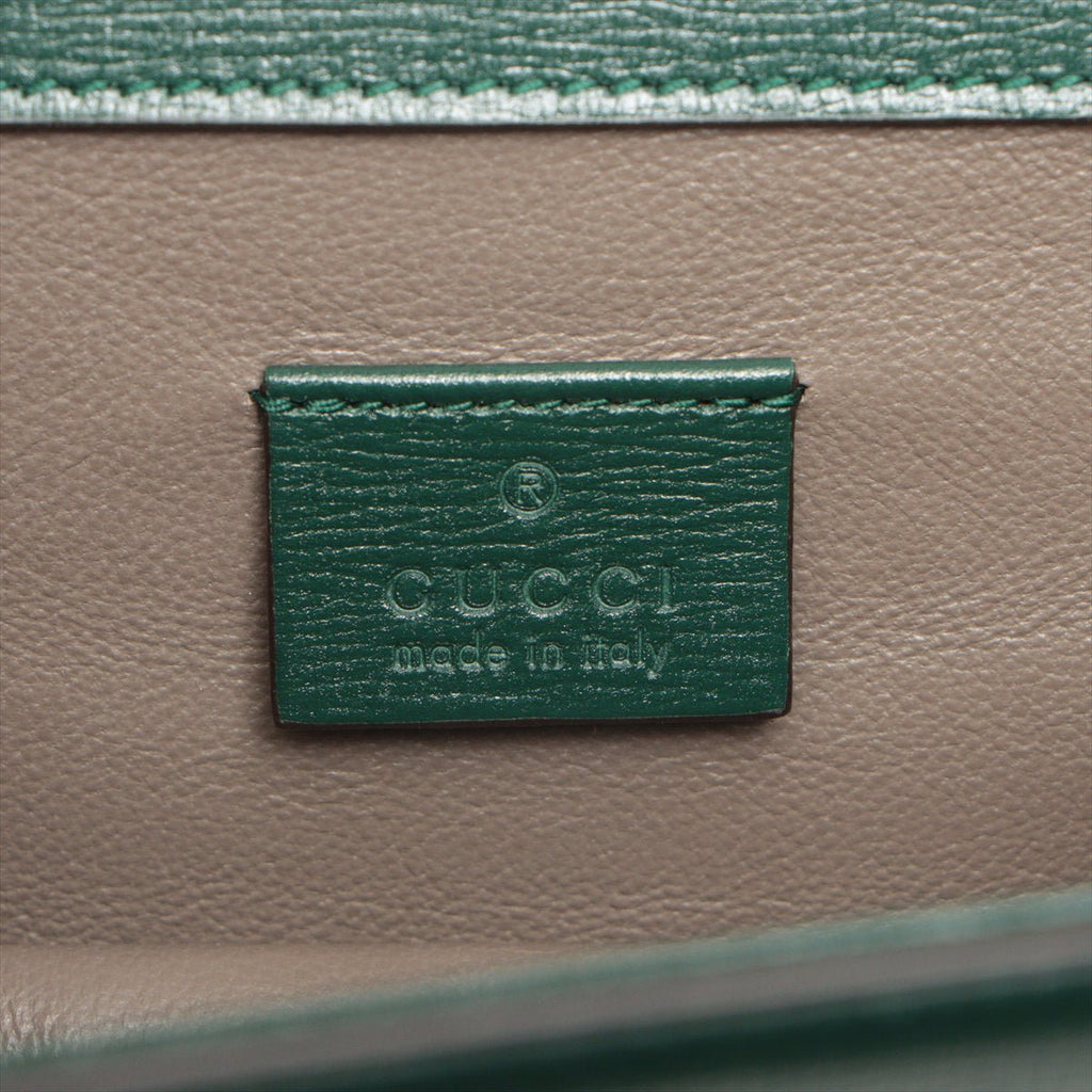 Second hand Gucci Sylvie 1969 Green Leather Bag - Tabita Bags