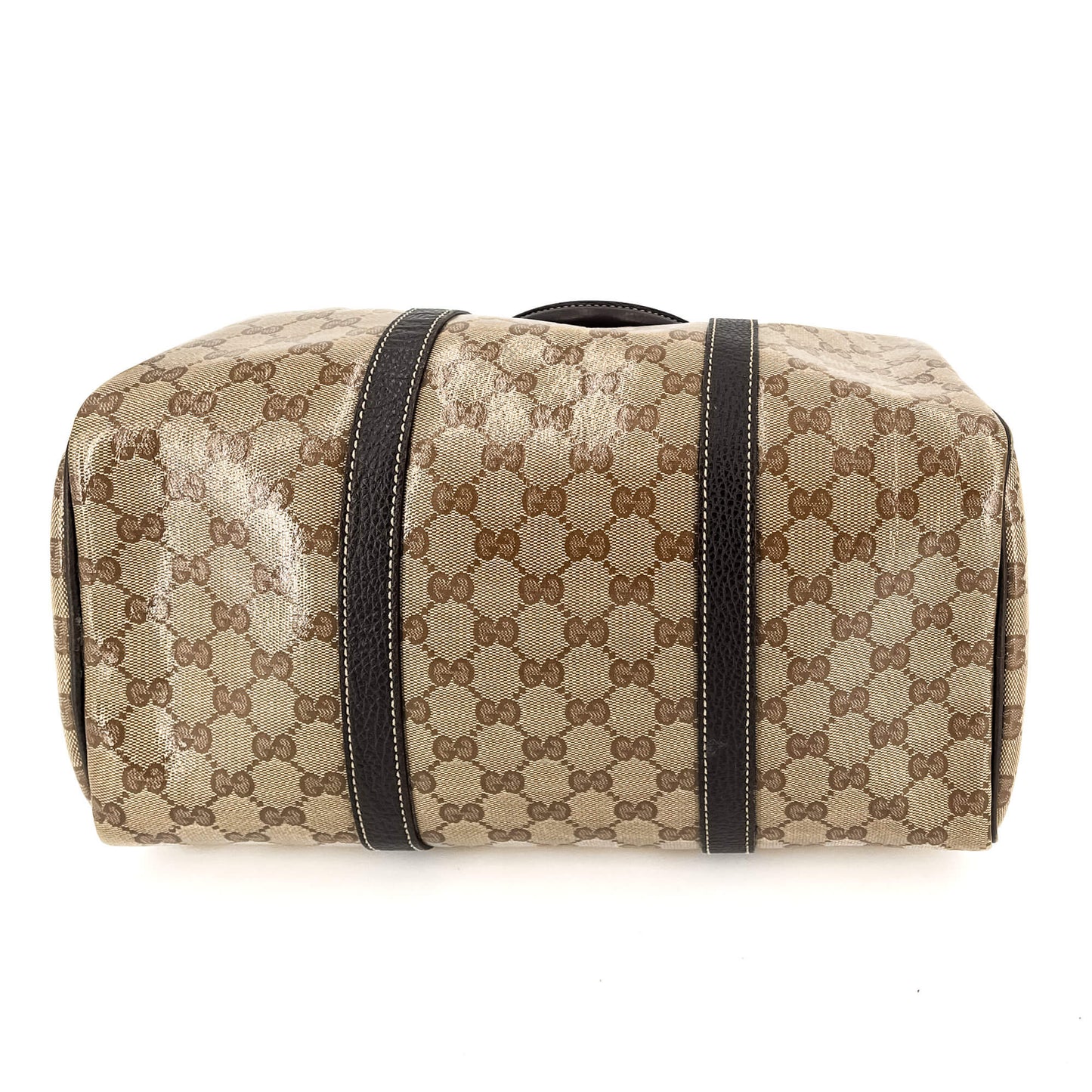 Second hand Gucci Trunk Supreme Canvas Medium Size Brown Bag - Tabita Bags